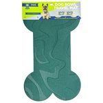 Mod Dog 24"x16" Bone Shaped Feeding Mat in Green