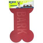 Mod Dog 24"x16" Bone Shaped Feeding Mat in Red