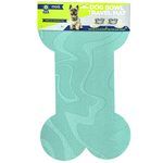 Mod Dog 24"x16" Bone Shaped Feeding Mat in Seafoam