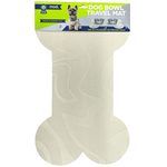 Mod Dog 24"x16" Bone Shaped Feeding Mat in Cream