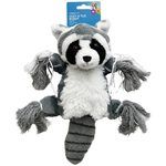 Vibrant Life Medium Cozy Tug Buddy Dog Toy in Raccoon Design